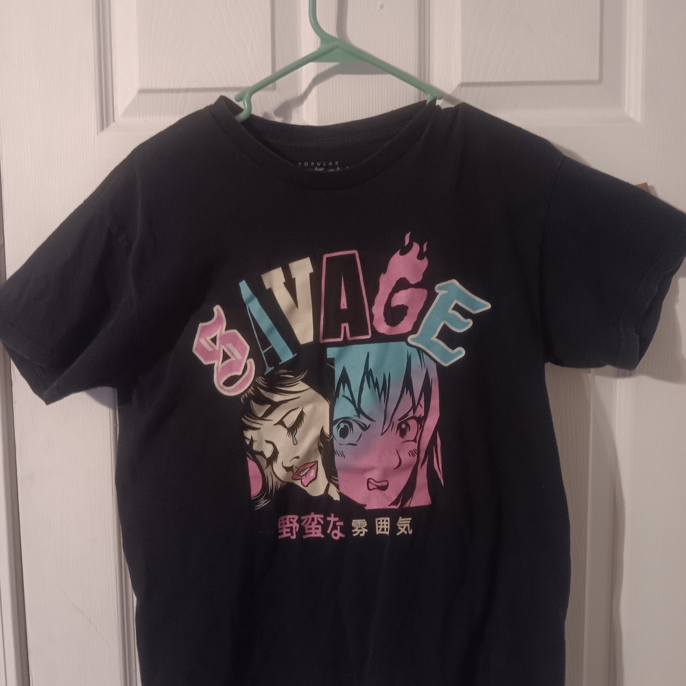 Popular Poison Graphic T-shirt Size Medium "SAVAGE" (74)
